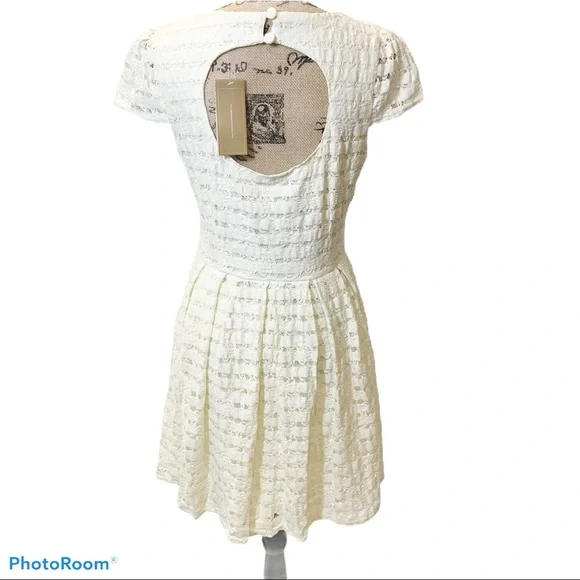 Francesca's Alya Lace Fit & Flare Mini Babydoll Dress - Picture 2 of 6